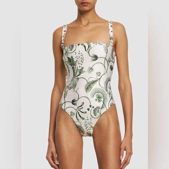 AGUA BY AGUA BENDITA Limon Habitat Ruffled One-Piece Swimsuit - Picture 2 of 10